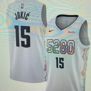 💕Nikola Jokic White Stitched Jersey